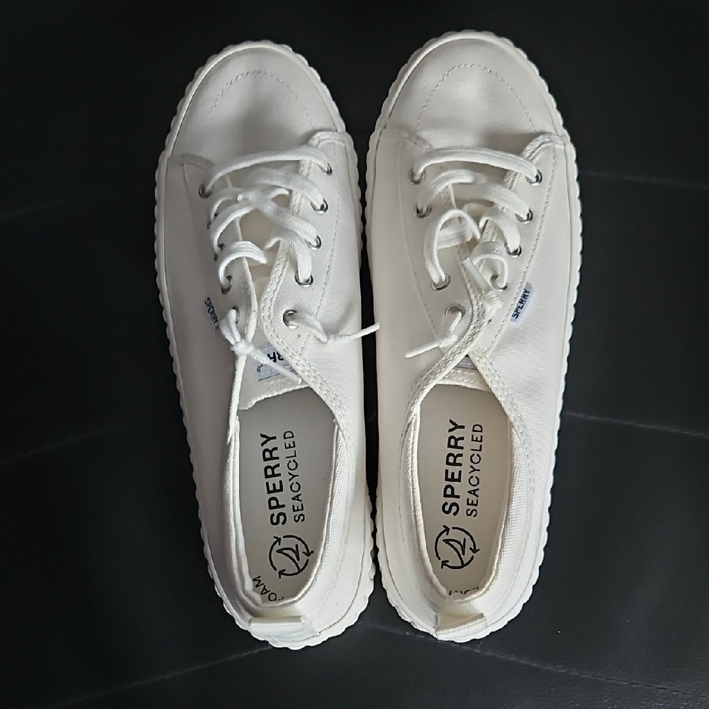 Sperry Women's SeaCycled White Sneakers